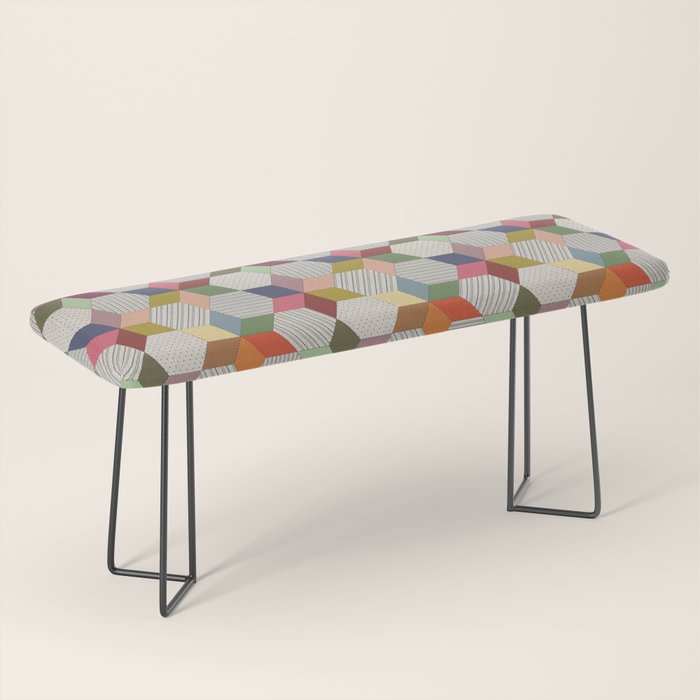 Colorblock Star Bench Gallery Image 1