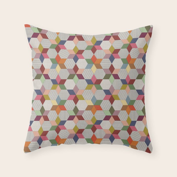 Colorblock Star Throw Pillow Gallery Image 6