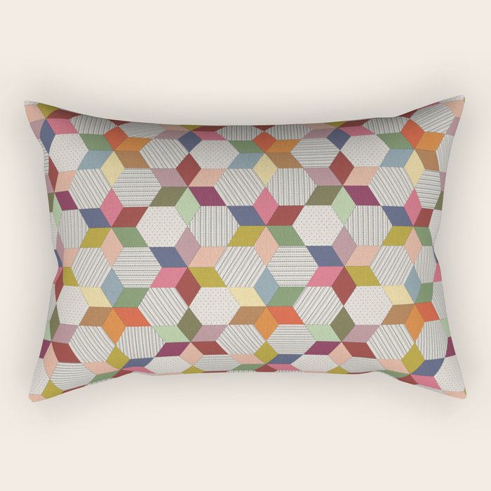 Colorblock Star Rectangular Pillow Gallery Image 2