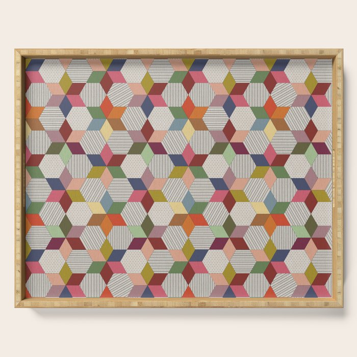 Colorblock Star Serving Tray Gallery Image 1