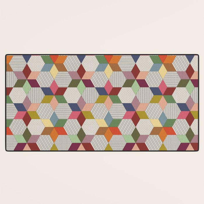 Colorblock Star Desk Mat Gallery Image 3