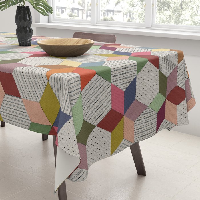 Colorblock Star Tablecloth Gallery Image 3