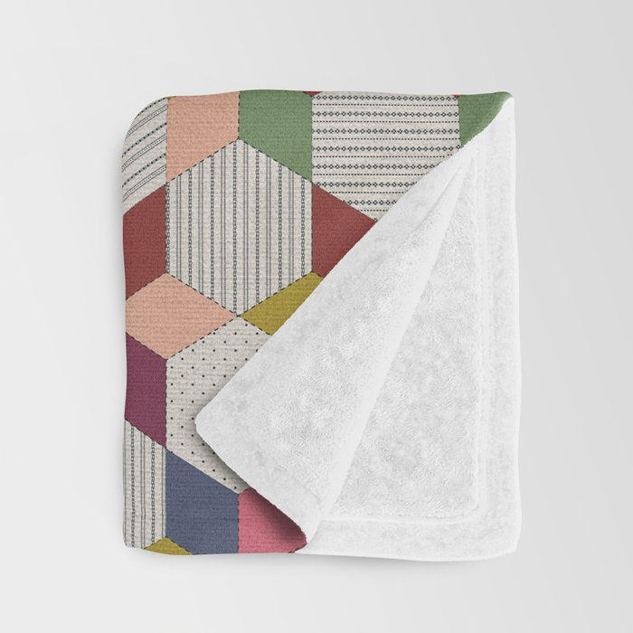 Colorblock Star Throw Blanket Gallery Image 3