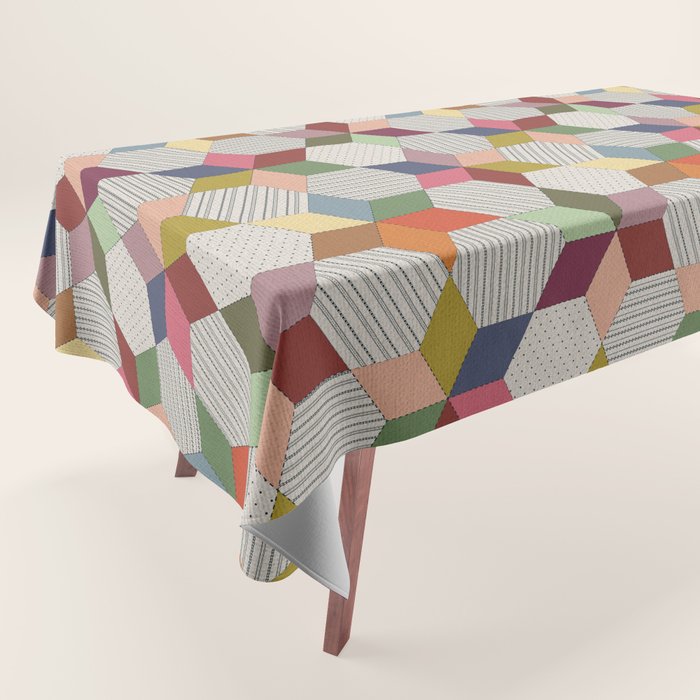 Colorblock Star Tablecloth Gallery Image 1