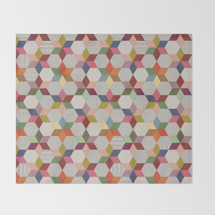 Colorblock Star Throw Blanket Gallery Image 2