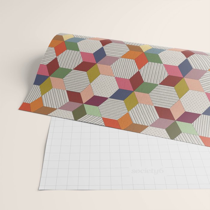 Colorblock Star Wrapping Paper Gallery Image 2