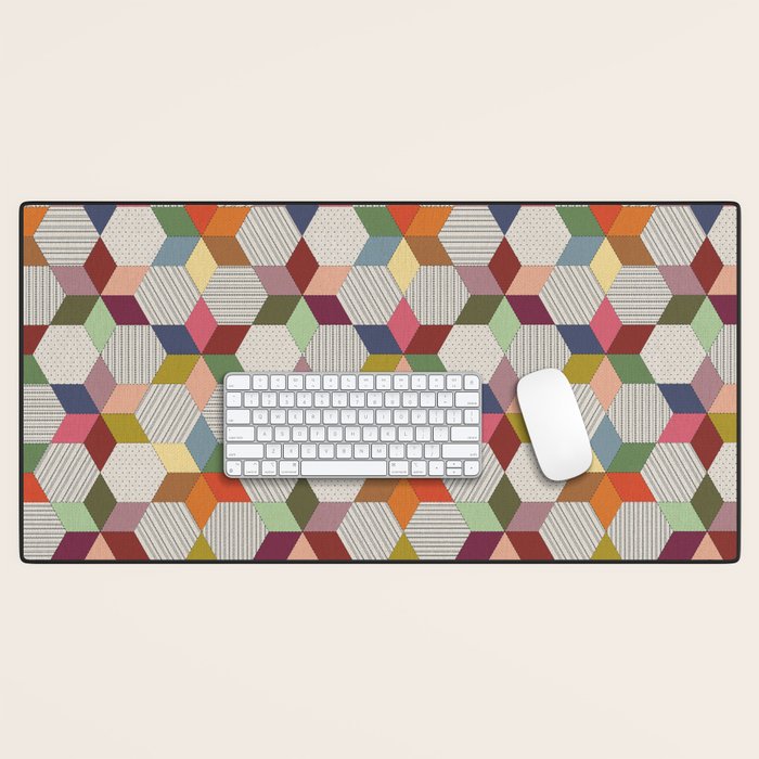 Colorblock Star Desk Mat Gallery Image 1
