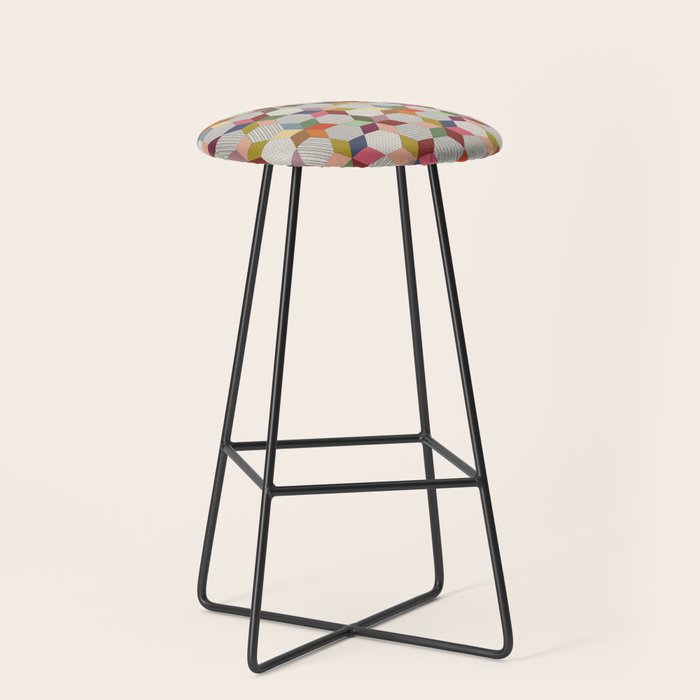 Colorblock Star Stool Gallery Image 1