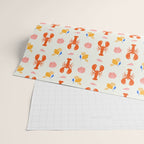 Mediterranean lobster sea food art pattern Wrapping Paper Gallery Image 2