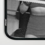 Oh, no she didn't! female boxer knocking out other female boxer vintage sports black and white photograph - photography - photographs Laptop Sleeve Gallery Image 3