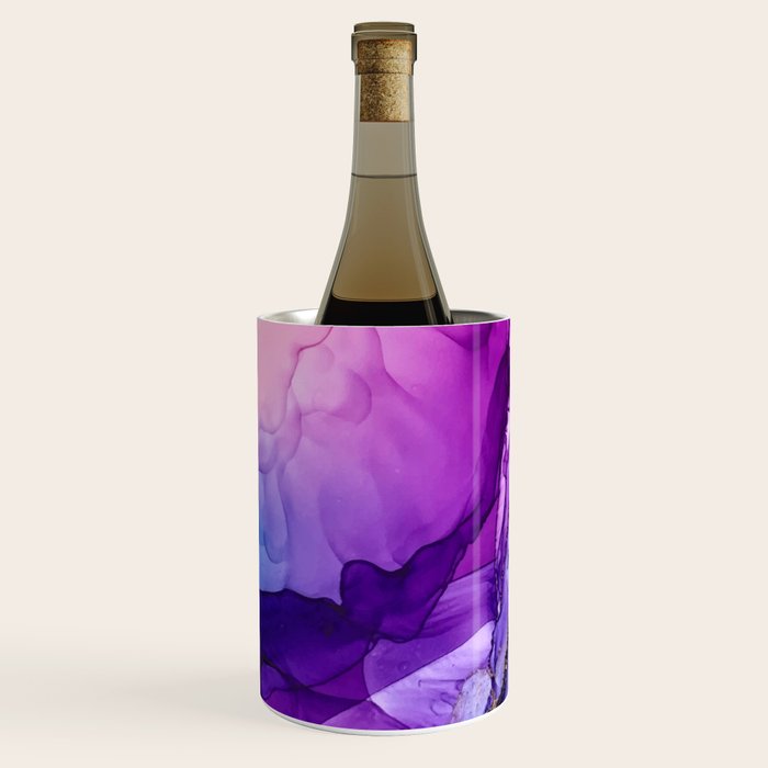Abstract Vibrant Rainbow Ombre Wine Chiller Gallery Image 2