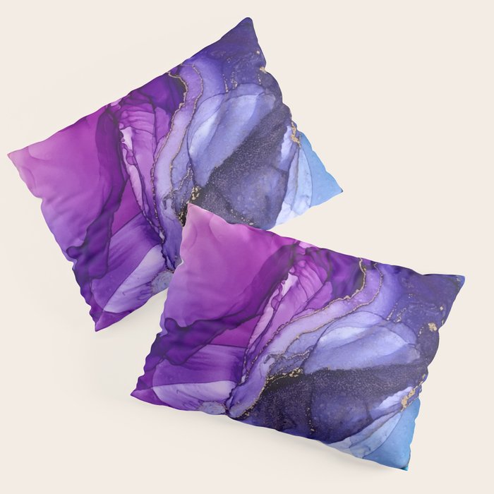 Abstract Vibrant Rainbow Ombre Pillow Sham Gallery Image 1