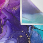 Abstract Vibrant Rainbow Ombre Wall Tapestry Gallery Image 3