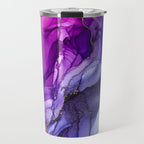 Abstract Vibrant Rainbow Ombre Travel Mug Gallery Image 1