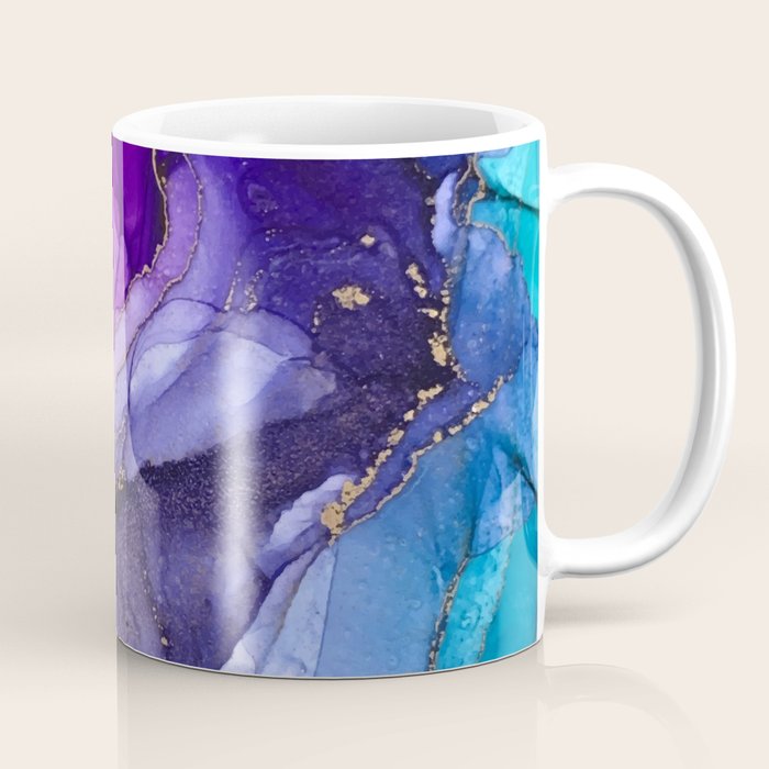 Abstract Vibrant Rainbow Ombre Coffee Mug Gallery Image 1