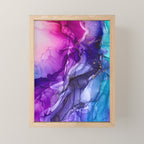 Abstract Vibrant Rainbow Ombre Mini Art Print Gallery Image 1
