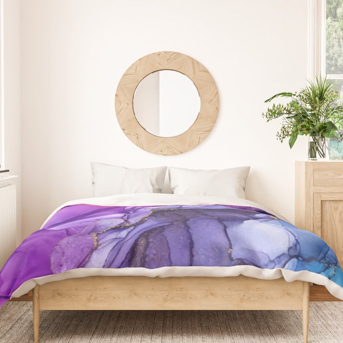 Abstract Vibrant Rainbow Ombre Duvet Cover Gallery Image 3
