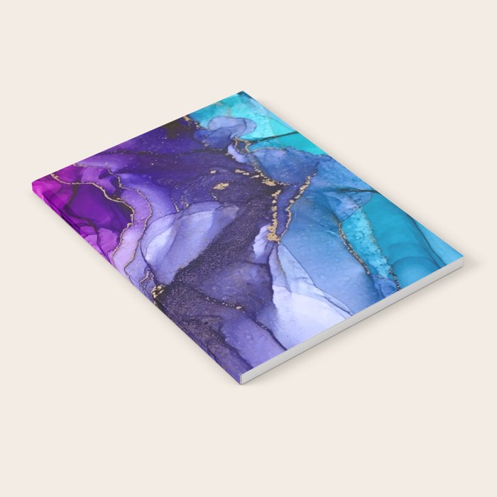 Abstract Vibrant Rainbow Ombre Notebook Gallery Image 2