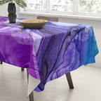 Abstract Vibrant Rainbow Ombre Tablecloth Gallery Image 3