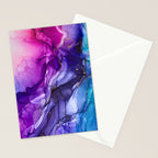 Abstract Vibrant Rainbow Ombre Stationery Card Gallery Image 2