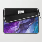 Abstract Vibrant Rainbow Ombre Laptop Sleeve Gallery Image 2