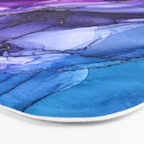Abstract Vibrant Rainbow Ombre Bath Mat Gallery Image 3