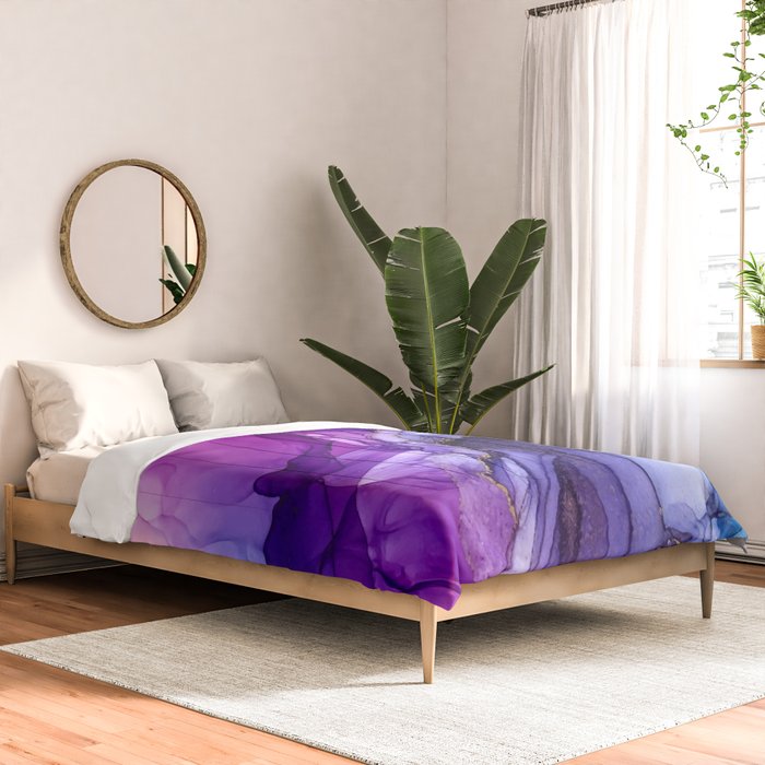 Abstract Vibrant Rainbow Ombre Comforter Gallery Image 2