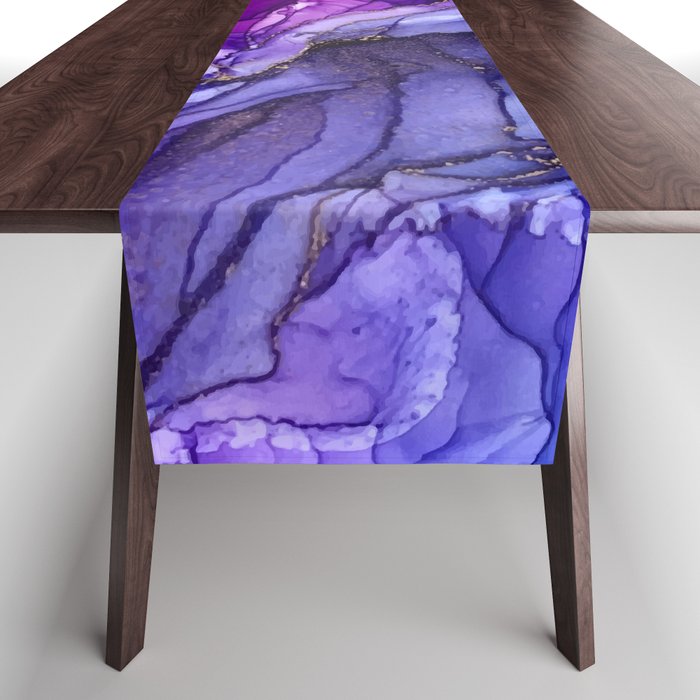 Abstract Vibrant Rainbow Ombre Table Runner Gallery Image 1