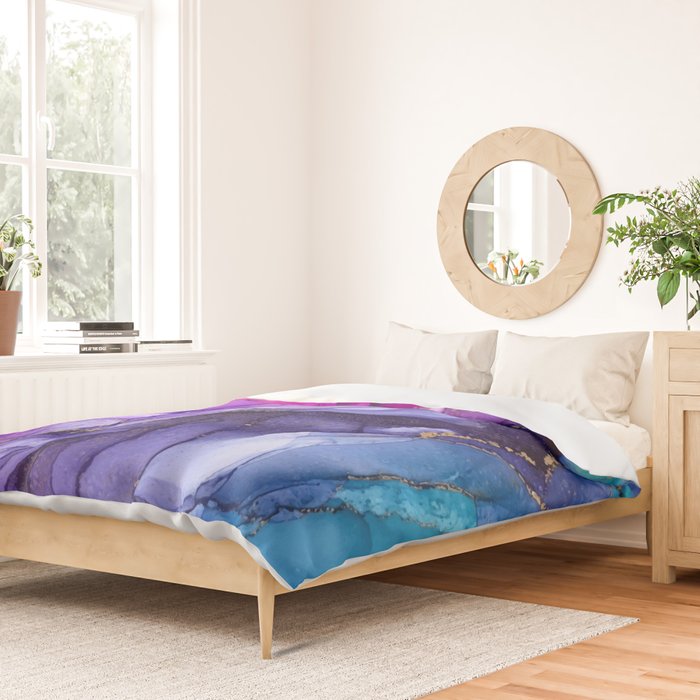 Abstract Vibrant Rainbow Ombre Duvet Cover Gallery Image 2