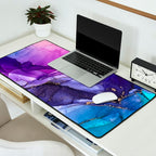 Abstract Vibrant Rainbow Ombre Desk Mat Gallery Image 2