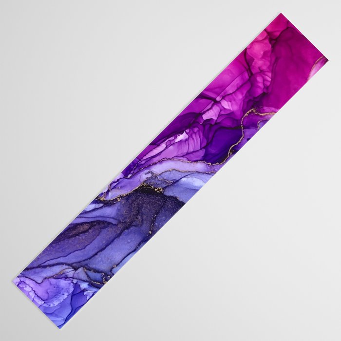 Abstract Vibrant Rainbow Ombre Table Runner Gallery Image 3