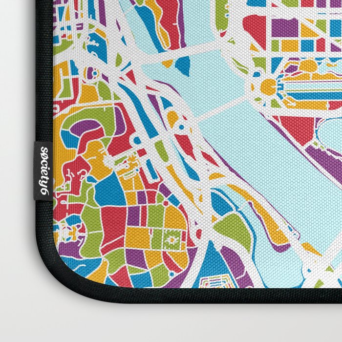 Washington DC Street Map Laptop Sleeve Gallery Image 3