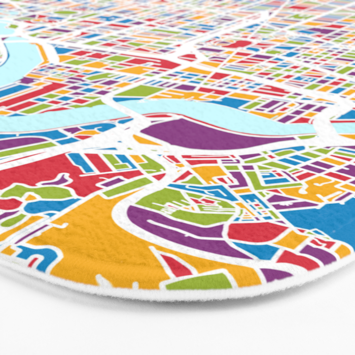 Washington DC Street Map Bath Mat Gallery Image 3