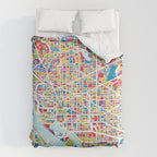 Washington DC Street Map Comforter Gallery Image 6