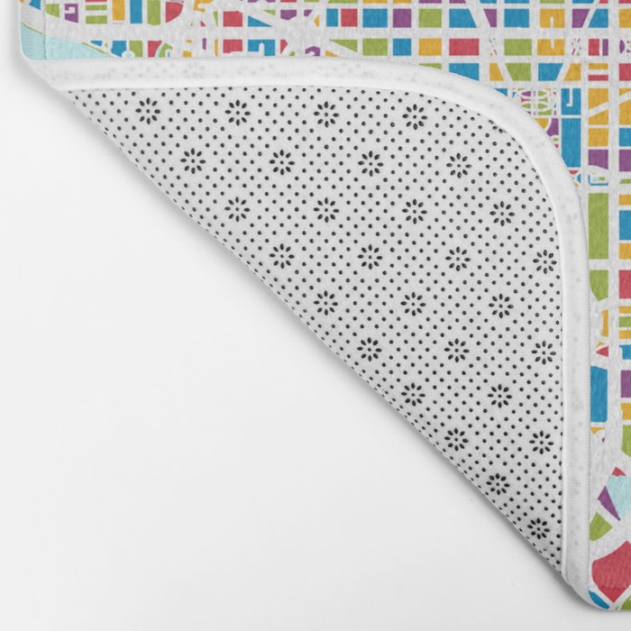 Washington DC Street Map Bath Mat Gallery Image 2