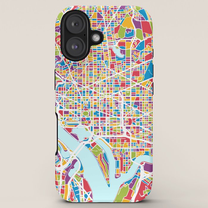 Washington DC Street Map iPhone Case Gallery Image 5