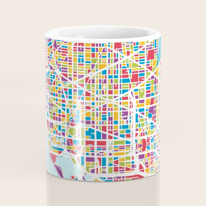 Washington DC Street Map Coffee Mug Gallery Image 4
