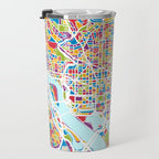 Washington DC Street Map Travel Mug Gallery Image 3