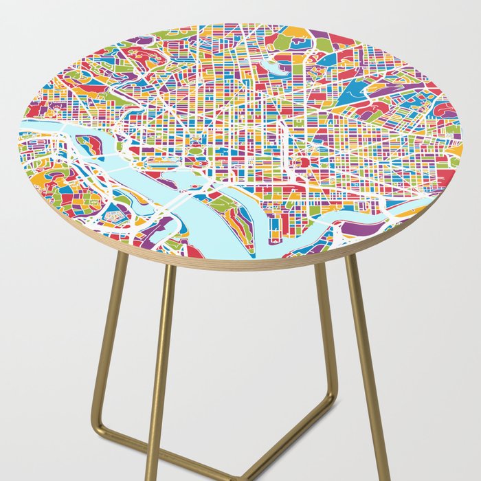 Washington DC Street Map Side Table Gallery Image 2