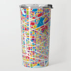 Washington DC Street Map Travel Mug Gallery Image 2