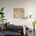 Washington DC Street Map Wood Wall Art Gallery Image 2