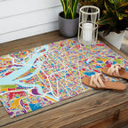 Washington DC Street Map Outdoor Rug Gallery Image 2
