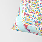 Washington DC Street Map Pillow Sham Gallery Image 4