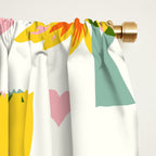 Whimsical Pattern Houses, Trees, and Animals in a Charming Design for Kids Window Curtain Gallery Image 2
