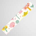 Whimsical Pattern Houses, Trees, and Animals in a Charming Design for Kids Table Runner Gallery Image 3