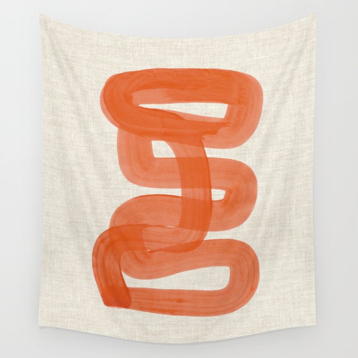 Orange Suave Wall Tapestry Gallery Image 4