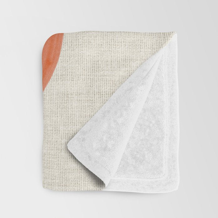 Orange Suave Throw Blanket Gallery Image 3