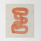 Orange Suave Throw Blanket Gallery Image 2