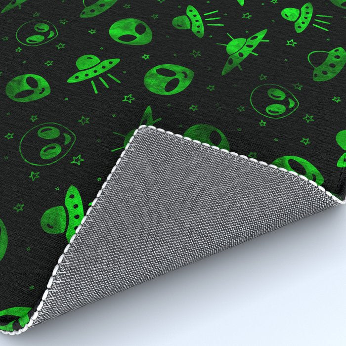 Aliens and UFOs Pattern Rug Gallery Image 4