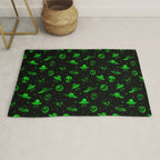 Aliens and UFOs Pattern Rug Gallery Image 1